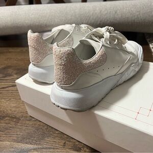 Alexander McQueen Pink Glitter Sneakers